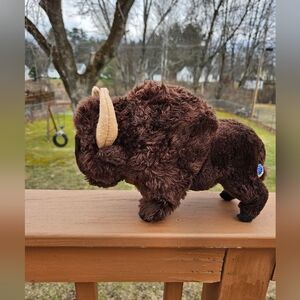 Vtg Dakin Plush Buffalo Bison 1973 11" x 9"